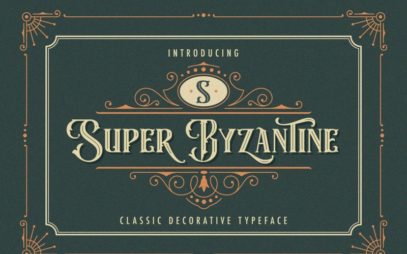 Super Byzantine - ozdobna czcionka