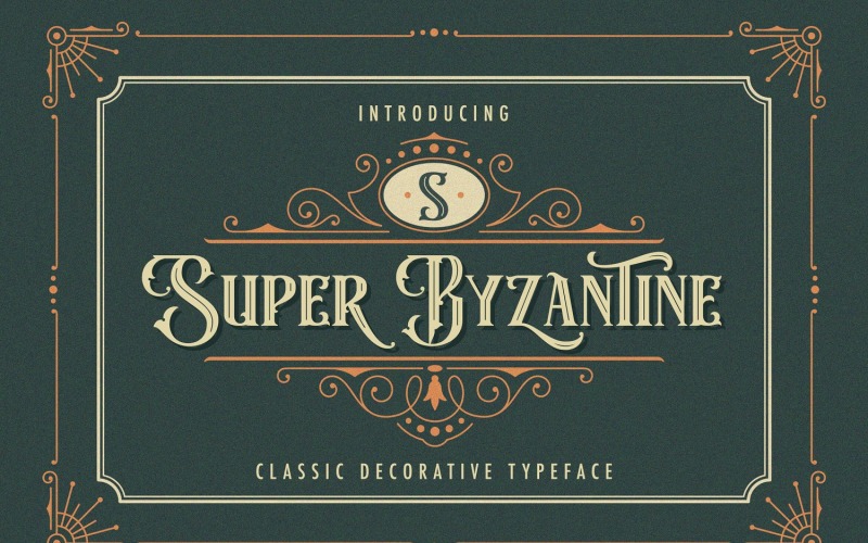 Супер візантійський - декоративний шрифт