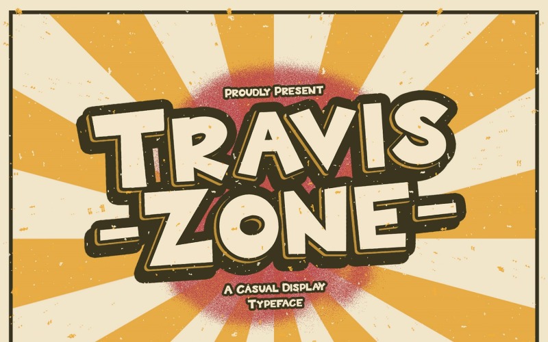 Travis Zone - Игривый дисплейный шрифт