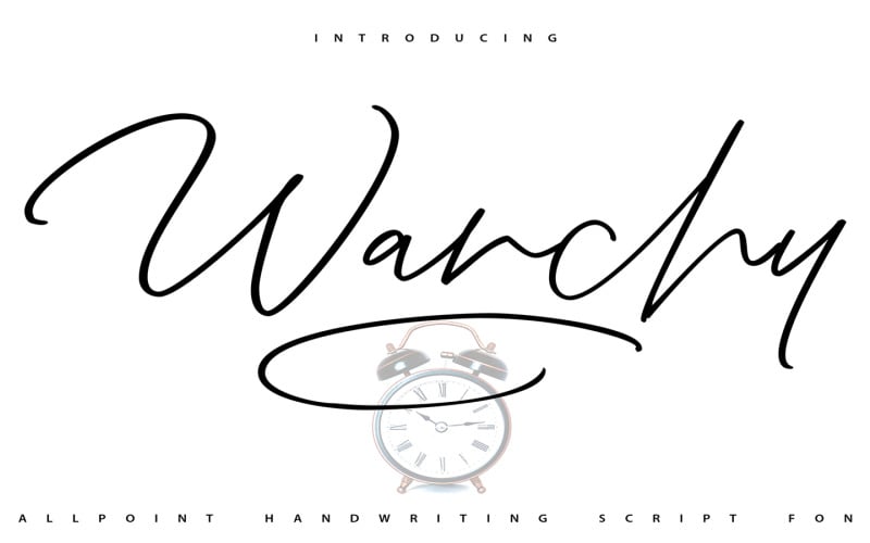 Wanchy | Fuente cursiva de escritura a mano con bolígrafo
