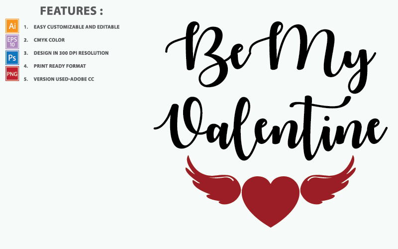 Download Иллюстрация "Be My valentine - Illustration" / Be My valentine - Illustration - Иллюстрация на тему графика valentines,romance,graphic,vector,design,love,text,quote,type,typography,romantic,letter,heart,illustration,valentine,element,day,happy,handwritten,holiday