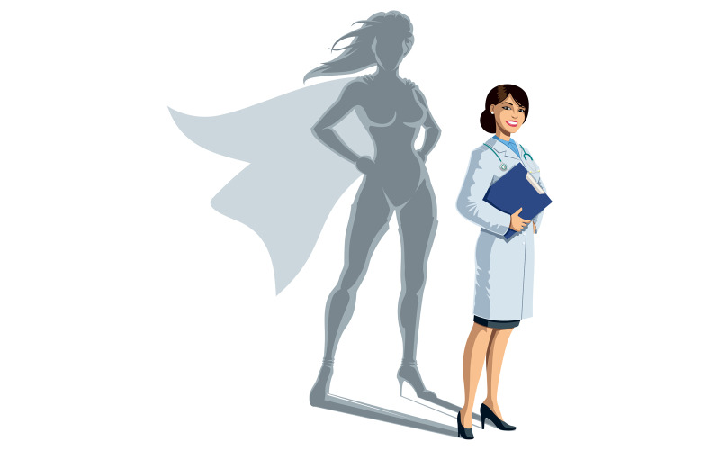 Doctor Superheroine Shadow - Ilustrace