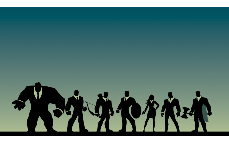 Equipe Super Business - Ilustração