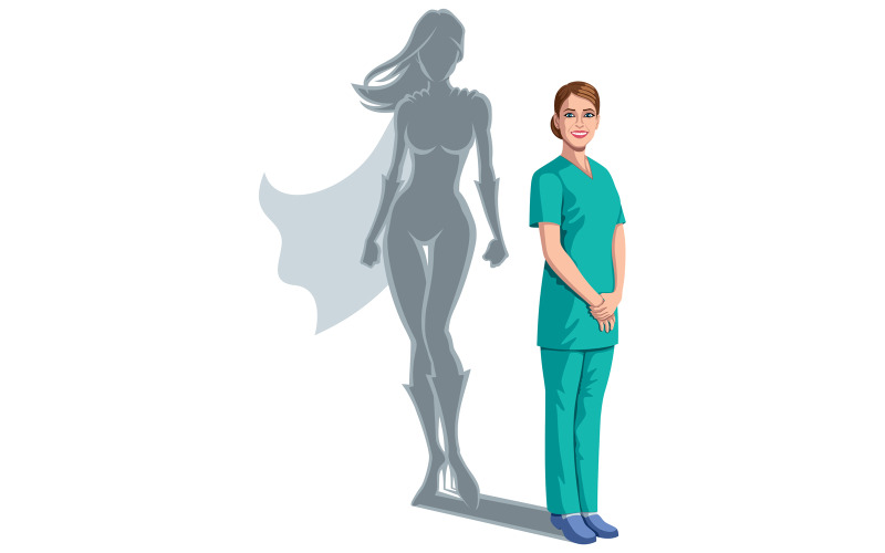 Download Иллюстрация "Nurse Superheroine Shadow - Illustration" / Nurse Superheroine Shadow - Illustration - Иллюстрация на тему графика nurse,registered nurse,doctor,medical,medical doctor,physician,doc,medical practitioner,super,superhero,heroine,superheroine,power,comic book,comic,comic strip,strength,defender,protector,med