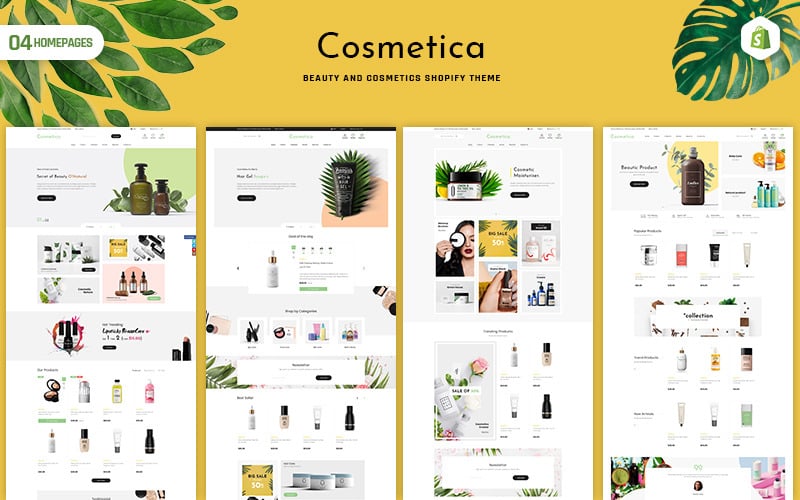 Cosmetica - Szépség és kozmetika Shopify téma