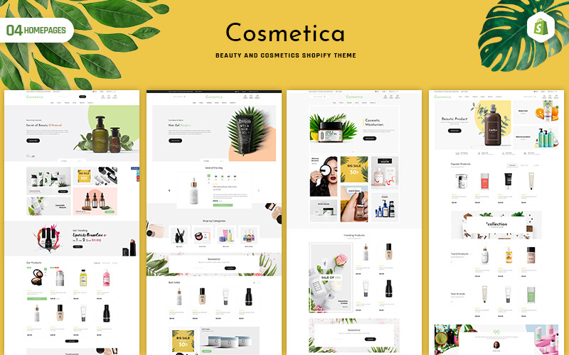 Cosmetica - тема краси та косметики Shopify