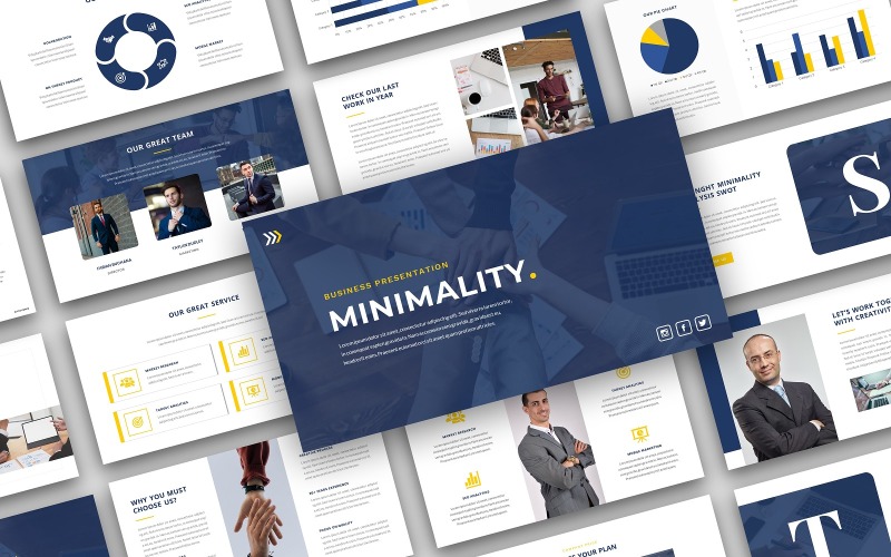 Minimalité - Modèle de présentation d'entreprise Google Slides