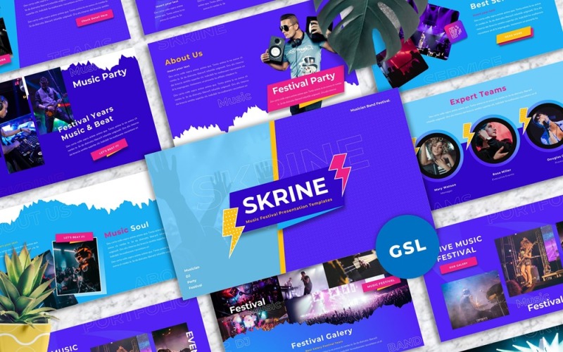 Skrine - Musikfestival Google Slides