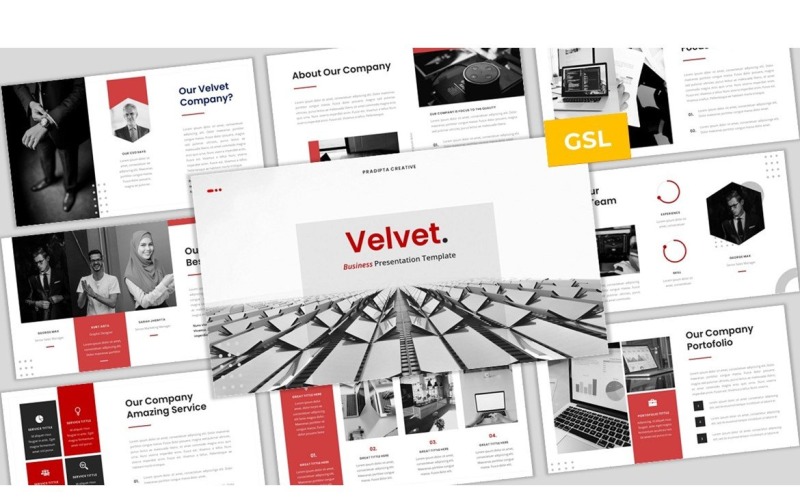 Velvet - Business Google Slides Vorlage