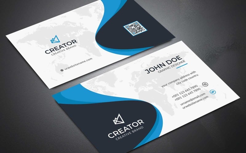 Download Фирменный стиль "Business Card V.22 - Corporate Identity Template" / Business Card V.22 - Corporate Identity Template - Фирменный стиль на тему графика business card,corporate,corporate card,liflet,computer,internet,stationery,id kit,blue,official,symple,green,logo,professional,modern,art,standard,creative,graphics,colorful