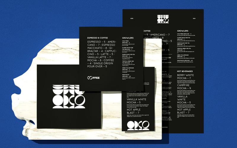 Download Фирменный стиль "Coffee Menu | Food and Drinks - Corporate Identity Template" / Coffee Menu | Food and Drinks - Corporate Identity Template - Фирменный стиль на тему графика food,coffee,coffee shop,restaurant,cafe,drinks,restaurant menu,dinner,cappuccino,espresso,beverages,lunch,food menu