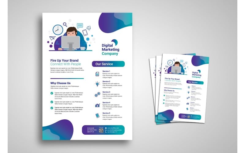 Download Фирменный стиль "Flyer  Company Brand - Corporate Identity Template" / Flyer  Company Brand - Corporate Identity Template - Фирменный стиль на тему графика brand,business,business casual,business person,businessman,connect people,cooperation,corporate,creative,creativity,finance