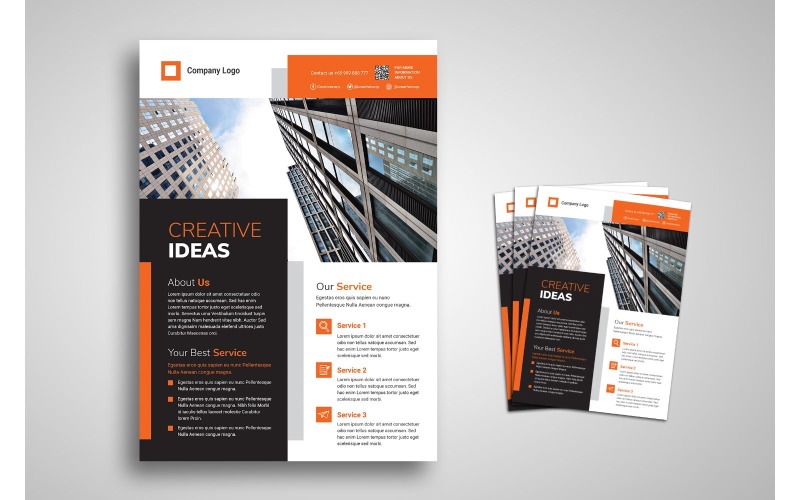 Flyer Creative Ideas - Plantilla de identidad corporativa