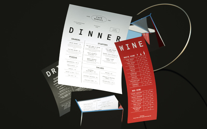 Restaurant Menü | Essen und Trinken - Corporate Identity Template