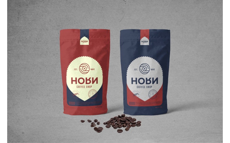 Emballage Horn - Modèle d'identité d'entreprise
