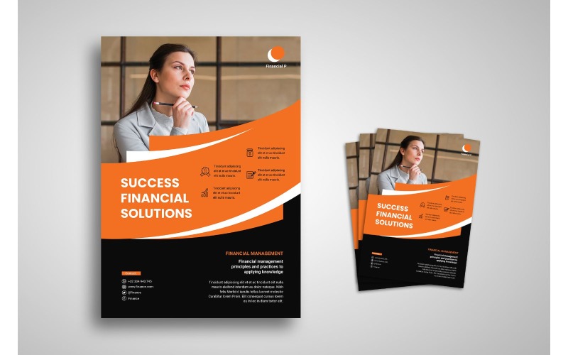 Download Фирменный стиль "Flyer  Financial Solutions - Corporate Identity Template" / Flyer  Financial Solutions - Corporate Identity Template - Фирменный стиль на тему графика brand,business,business casual,business person,businessman,cooperation,corporate,creative,creativity,finance,industry,information,innovation,layout,marketing,network,office,print,professional