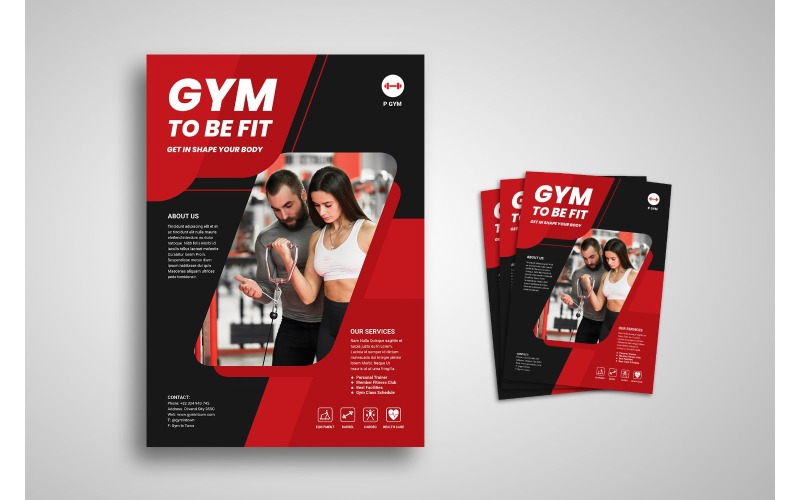 Download Фирменный стиль "Flyer  Gym - Corporate Identity Template" / Flyer  Gym - Corporate Identity Template - Фирменный стиль на тему графика brand,business,business casual,business person,businessman,cooperation,corporate,creative,creativity,finance,industry,information,innovation,layout,marketing,network,office,print,professional