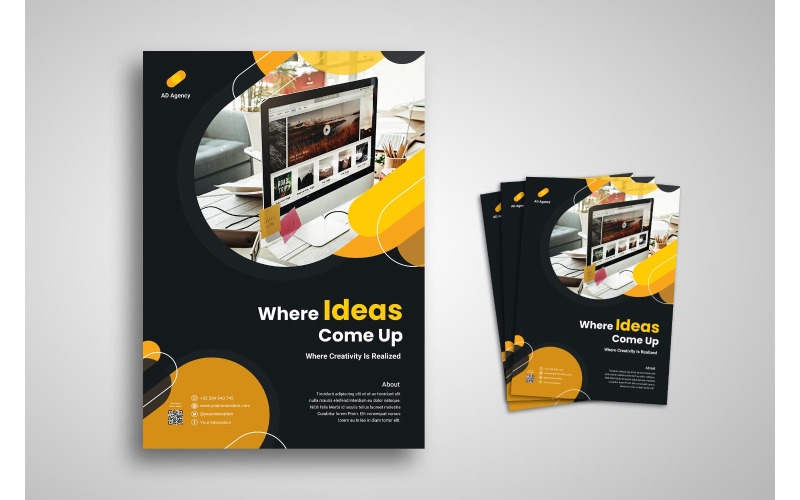 Download Фирменный стиль "Flyer  Ideas - Corporate Identity Template" / Flyer  Ideas - Corporate Identity Template - Фирменный стиль на тему графика brand,business,business casual,business person,businessman,cooperation,corporate,creative,creativity,finance,industry,information,innovation,layout,marketing,network,office,print,professional
