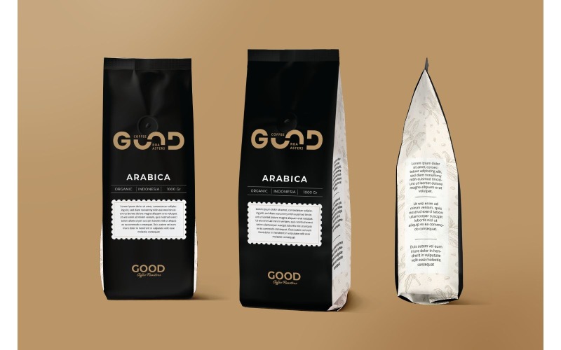 Download Фирменный стиль "Packaging  Good Coffee - Corporate Identity Template" / Packaging  Good Coffee - Corporate Identity Template - Фирменный стиль на тему графика adobe illustration,adobe photoshop,advertising,bag,brand,business,cup,mockup,package,packaging,plastic,product,retail,shop,snack,template