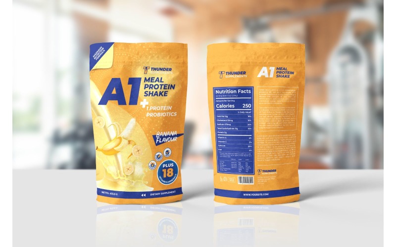 Download Фирменный стиль "Packaging  Protein Shake - Corporate Identity Template" / Packaging  Protein Shake - Corporate Identity Template - Фирменный стиль на тему графика adobe illustration,adobe photoshop,advertising,bag,brand,business,cup,mockup,package,packaging,plastic,product,retail,shop,snack,template