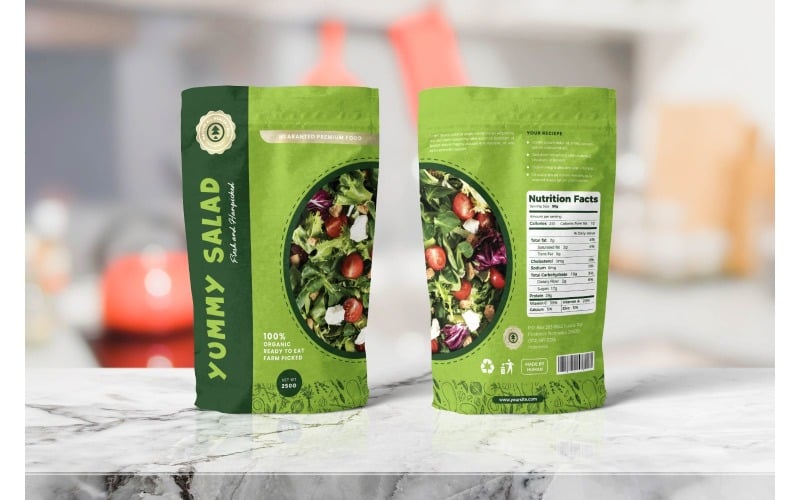 Download Фирменный стиль "Packaging  Yummy Salad - Corporate Identity Template" / Packaging  Yummy Salad - Corporate Identity Template - Фирменный стиль на тему графика adobe illustration,adobe photoshop,advertising,bag,brand,business,cup,mockup,package,packaging,plastic,product,retail,shop,snack,template