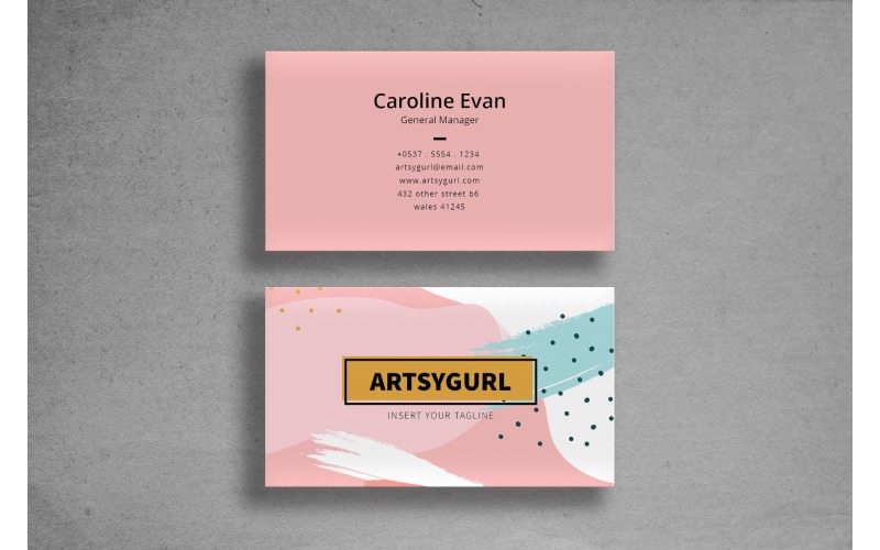 Download Фирменный стиль "Business Card Artsygurl - Corporate Identity Template" / Business Card Artsygurl - Corporate Identity Template - Фирменный стиль на тему графика adobe illustrator,adobe photoshop,branding,business card,companies,contact,identity,information,marketing,name,print,professional,profile,resume,template