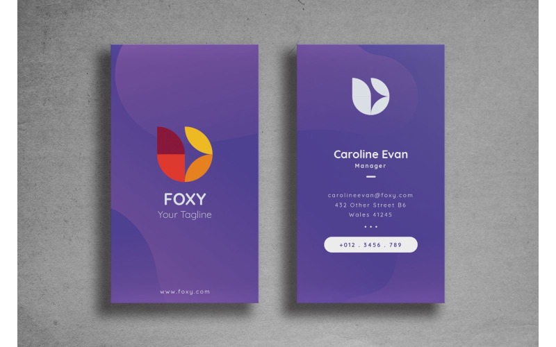 Download Фирменный стиль "Business Card Foxy - Corporate Identity Template" / Business Card Foxy - Corporate Identity Template - Фирменный стиль на тему графика adobe illustrator,adobe photoshop,branding,business card,companies,contact,identity,information,marketing,name,print,professional,profile,resume,template