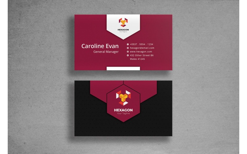 Download Фирменный стиль "Business Card Hexagon - Corporate Identity Template" / Business Card Hexagon - Corporate Identity Template - Фирменный стиль на тему графика adobe illustrator,adobe photoshop,branding,business card,companies,contact,identity,information,marketing,name,print,professional,profile,resume,template