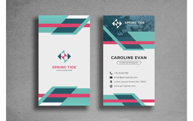 Download Фирменный стиль "Business Card Spring Tide - Corporate Identity Template" / Business Card Spring Tide - Corporate Identity Template - Фирменный стиль на тему графика adobe illustrator,adobe photoshop,branding,business card,companies,contact,identity,information,marketing,name,print,professional,profile,resume,template