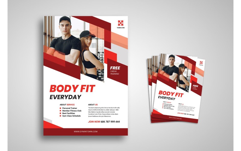 Download Фирменный стиль "Flyer  Body Fit - Corporate Identity Template" / Flyer  Body Fit - Corporate Identity Template - Фирменный стиль на тему графика brand,business,business casual,business person,businessman,cooperation,corporate,creative,creativity,finance,industry,information,innovation,layout,marketing,network,office,print,professional