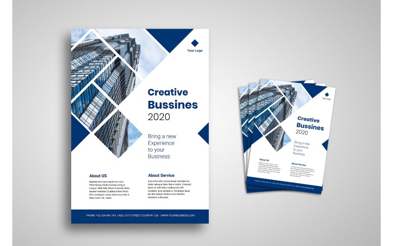 Flyer Creative Business 2020 - Vállalati-azonosság sablon