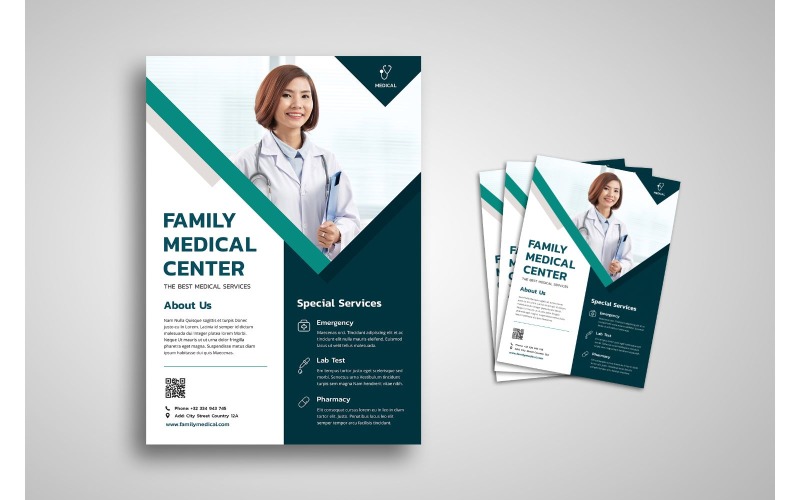 Download Фирменный стиль "Flyer  Family Medical Center - Corporate Identity Template" / Flyer  Family Medical Center - Corporate Identity Template - Фирменный стиль на тему графика brand,business,business casual,business person,businessman,cooperation,corporate,creative,creativity,finance,industry,information,innovation,layout,marketing,network,office,print,professional