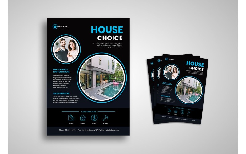 Flyer Home Inc - Modello di identità aziendale