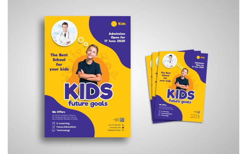 Download Фирменный стиль "Flyer  Kids Future Goals - Corporate Identity Template" / Flyer  Kids Future Goals - Corporate Identity Template - Фирменный стиль на тему графика brand,business,business casual,business person,businessman,cooperation,corporate,creative,creativity,finance,industry,information,innovation,layout,marketing,network,office,print,professional