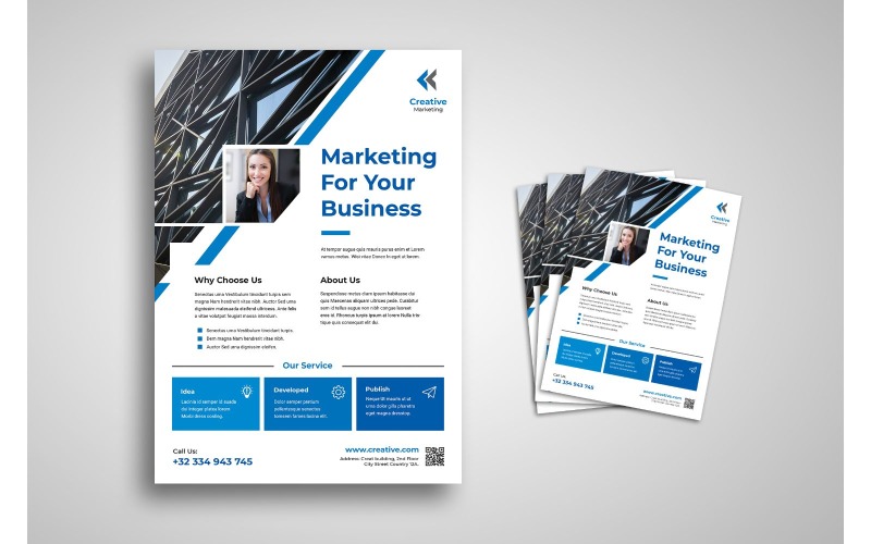 Flyer Marketing de votre entreprise - Modèle d'identité d'entreprise