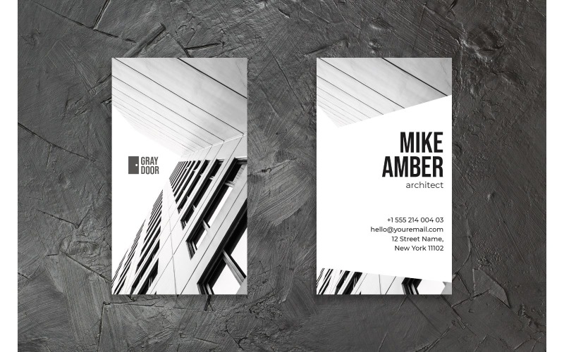 Business Card Mike Amber - Kurumsal Kimlik Şablonu
