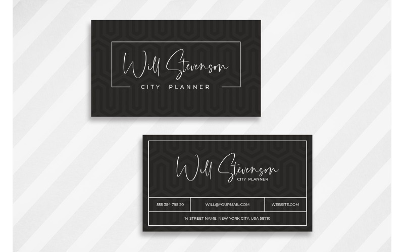Download Фирменный стиль "Business Card Wilf Stevenson - Corporate Identity Template" / Business Card Wilf Stevenson - Corporate Identity Template - Фирменный стиль на тему графика adobe illustrator,adobe photoshop,branding,business card,companies,contact,identity,information,marketing,name,print,professional,profile,resume,template