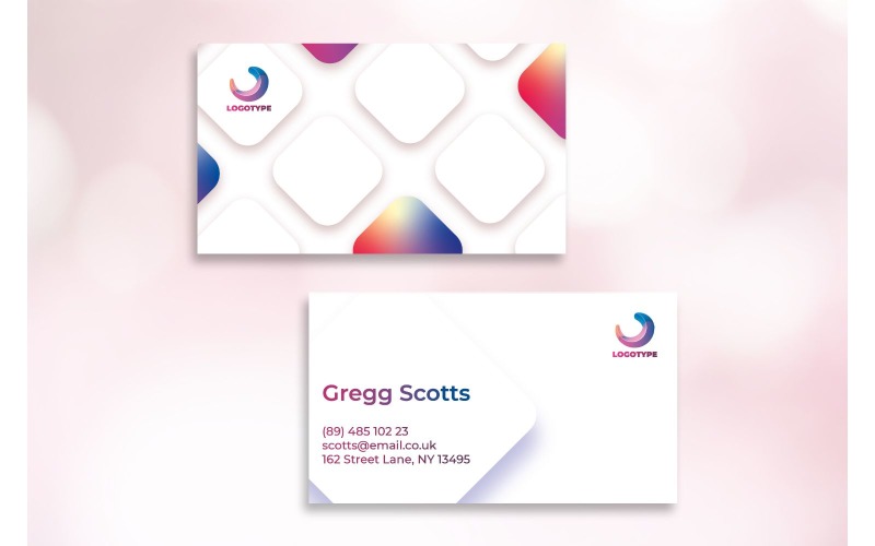 Cartão de visita Gregg Scotts - modelo de identidade corporativa
