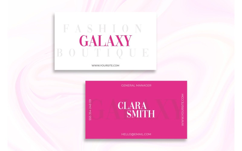 Galáxia de cartão de visita - modelo de identidade corporativa
