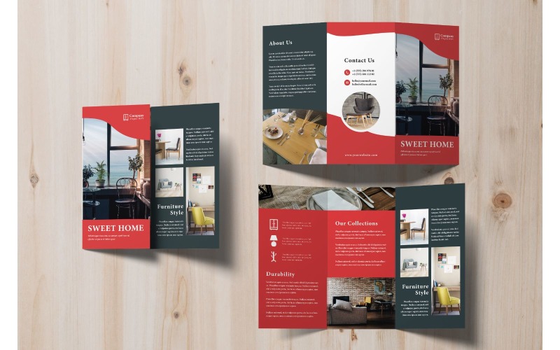 Download Фирменный стиль "Instagram  Sweet Home - Corporate Identity Template" / Instagram  Sweet Home - Corporate Identity Template - Фирменный стиль на тему графика trifold,brochure,design,adobe illustration,adobe photoshop,business,companies,document,identity,information