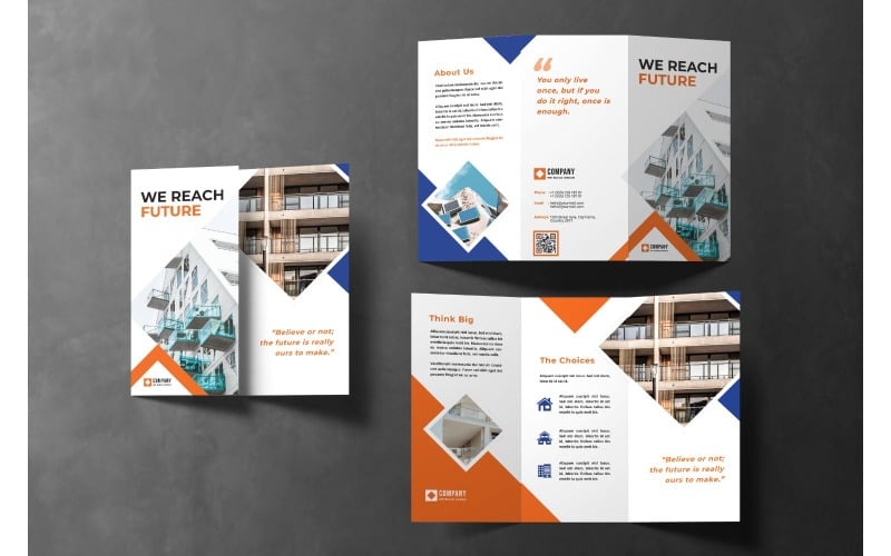 Download Фирменный стиль "Trifold Beauty We Reach Future - Corporate Identity Template" / Trifold Beauty We Reach Future - Corporate Identity Template - Фирменный стиль на тему графика trifold,brochure,design,adobe illustration,adobe photoshop,business,companies,document,identity,information