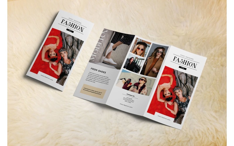 Download Фирменный стиль "Trifold Post Modern Fashion - Corporate Identity Template" / Trifold Post Modern Fashion - Corporate Identity Template - Фирменный стиль на тему графика trifold,brochure,design,adobe illustration,adobe photoshop,business,companies,document,identity,information