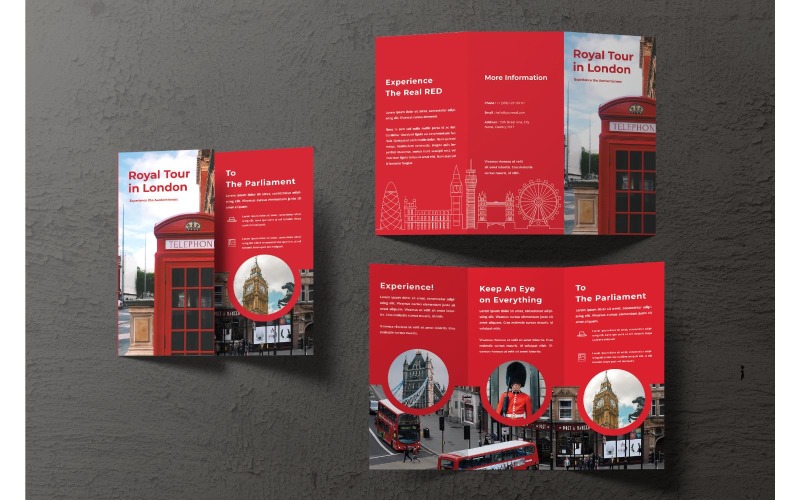 Download Фирменный стиль "Trifold Royal Tour in London - Corporate Identity Template" / Trifold Royal Tour in London - Corporate Identity Template - Фирменный стиль на тему графика trifold,brochure,design,adobe illustration,adobe photoshop,business,companies,document,identity,information