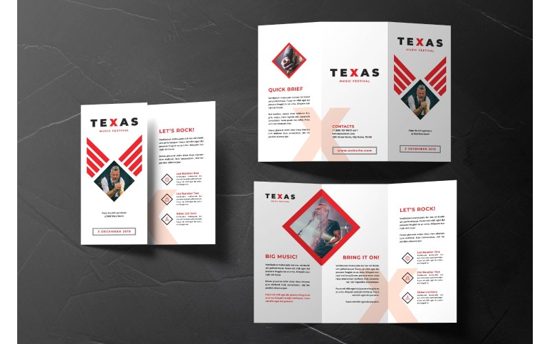 Trifold Texas - Szablon tożsamości korporacyjnej