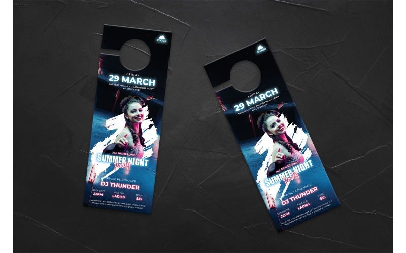 Download Фирменный стиль "Door Hanger  Cloud - Corporate Identity Template" / Door Hanger  Cloud - Corporate Identity Template - Фирменный стиль на тему графика door,hanger,company,business,marketing,modern,design,creative,sign,handle,privacy,label,entrance,print,corporate