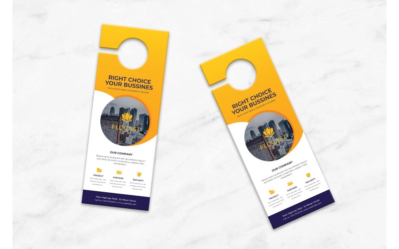 Download Фирменный стиль "Door Hanger  Flocast - Corporate Identity Template" / Door Hanger  Flocast - Corporate Identity Template - Фирменный стиль на тему графика door,hanger,company,business,marketing,modern,design,creative,sign,handle,privacy,label,entrance,print,corporate