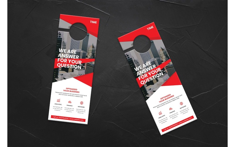Download Фирменный стиль "Door Hanger  Time - Corporate Identity Template" / Door Hanger  Time - Corporate Identity Template - Фирменный стиль на тему графика door,hanger,company,business,marketing,modern,design,creative,sign,handle,privacy,label,entrance,print,corporate