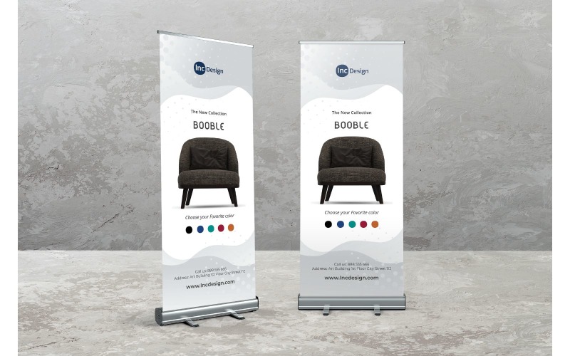Download Фирменный стиль "Roll Banner Booble - Corporate Identity Template" / Roll Banner Booble - Corporate Identity Template - Фирменный стиль на тему графика rollup,signage,xbanner,display,business,promotion,marketing,print,roll,banner,corporate,event,company,advertising,creative
