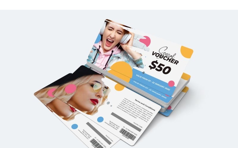 Download Фирменный стиль "Voucher  Pacific Mall - Corporate Identity Template" / Voucher  Pacific Mall - Corporate Identity Template - Фирменный стиль на тему графика creative,gift,voucher,coupon,discount,promotion,free,pass,ticket,card,price,offer,promo,market,sale