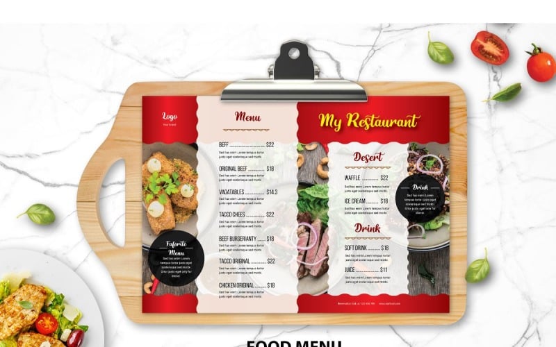 Download Фирменный стиль "Food Menu Organic Food - Corporate Identity Template" / Food Menu Organic Food - Corporate Identity Template - Фирменный стиль на тему графика adobe illustrator,adobe photoshop,bar,bundle,business,cafe,catering,coffee,shop,drink,food,list,menu,price,restaurant,template